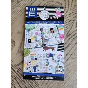 The Happy Planner Sticker Books New NWT Planner Stickers Happy Planner Fitness